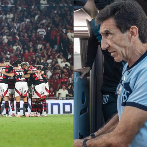Flamengo provoca técnico do Racing após classificação; treinador disse que iria à final em Lima