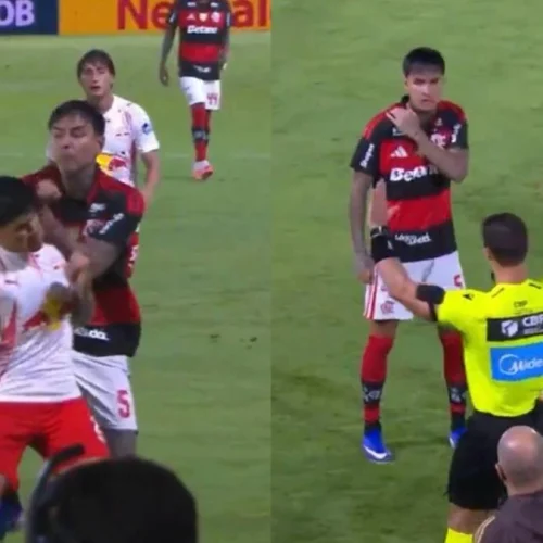 Analista questiona atitude de árbitro na expulsão de Pulgar em jogo do Flamengo x Bragantino