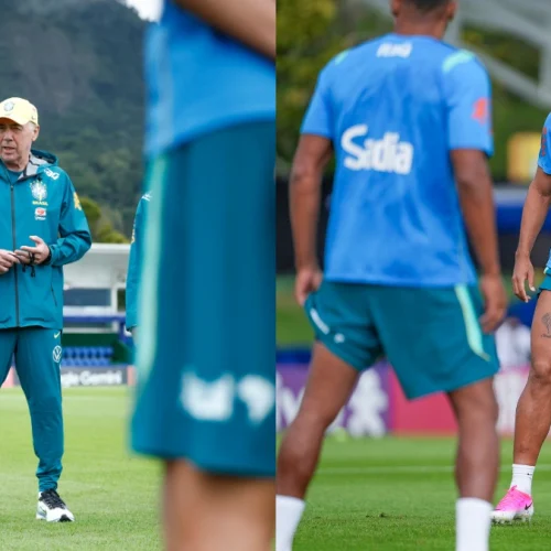 Ancelotti comanda treino com 4 jogadores do Flamengo à disposição