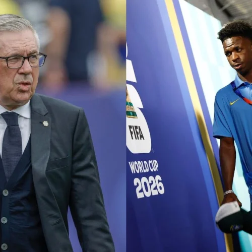 Ancelotti explica por que Vini Jr não bateu o pênalti na eliminação do Brasil