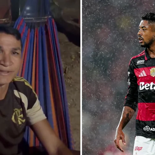 Angelim manda recado para Bruno Henrique e provoca Palmeiras