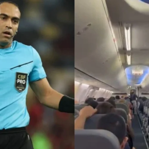 Árbitro de jogo do Flamengo x Palmeiras é hostilizado em avião
