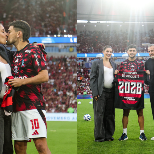 Arrascaeta revela nome do filho durante homenagem do Flamengo