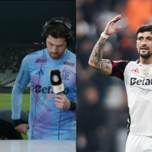 Arrascaeta revela segredo de Diego Alves e gera reação inusitada em jornalistas