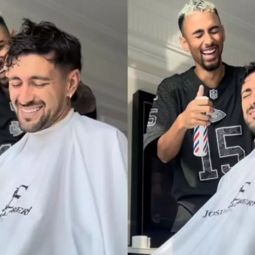 Arrascaeta sofre trote de barbeiro durante férias no Flamengo