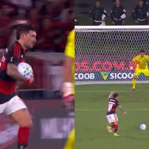 Arrascaeta surpreende a torcida do Flamengo em comemoração de gol