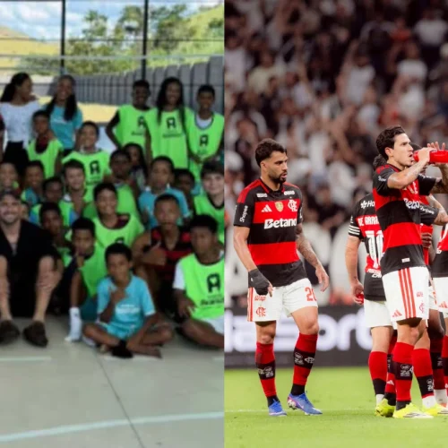 Arrascaeta visita projeto social e faz torcedores do Flamengo irem às lágrimas