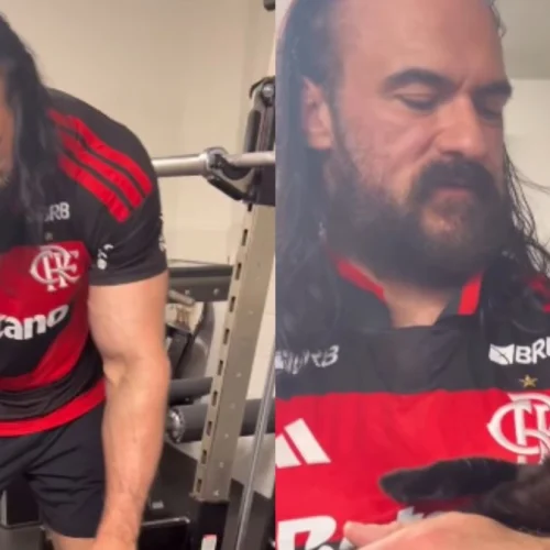 Astro da WWE aparece em vídeo com camisa do Flamengo