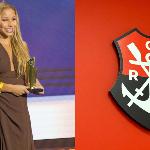 Atleta do Flamengo recebe prêmio de melhor do Brasil