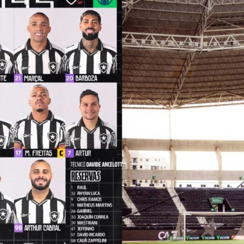 Botafogo divulga escalação para jogo contra o Flamengo