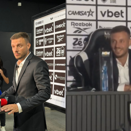 Botafogo fica sem luz durante apresentação de técnico e vira piada na web