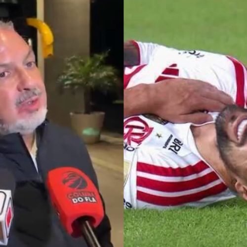 Boto relembra fraturas de jogadores do Flamengo e pede árbitro menos permissivo contra o Estudiantes
