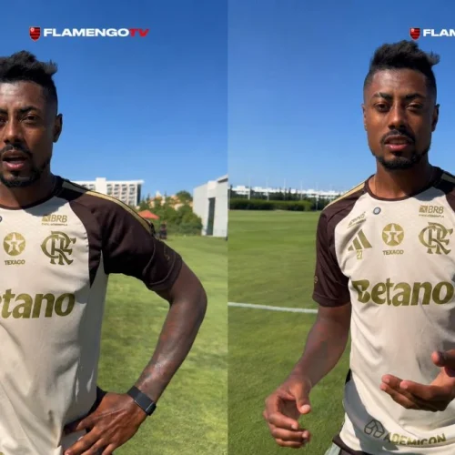 Bruno Henrique celebra reencontro com River pelo Flamengo