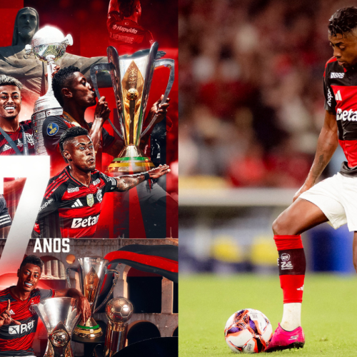 Bruno Henrique completa 7 anos no Flamengo