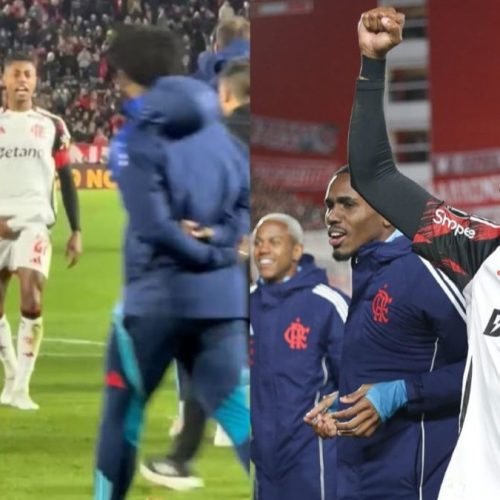 Bruno Henrique desabafa após gestos obscenos ao Estudiantes