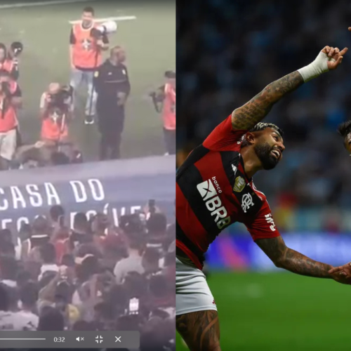 Bruno Henrique e Gabigol reeditam ‘fusão’ no jogo do Flamengo x Cruzeiro; veja vídeo