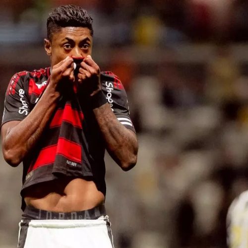 Bruno Henrique se emociona com gol pelo Flamengo