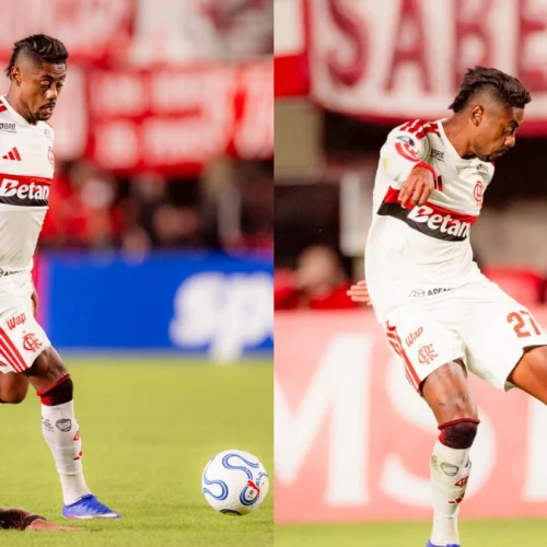 Bruno Henrique sofre trauma no pé e passa por reavaliação médica após jogo do Flamengo x Estudiantes