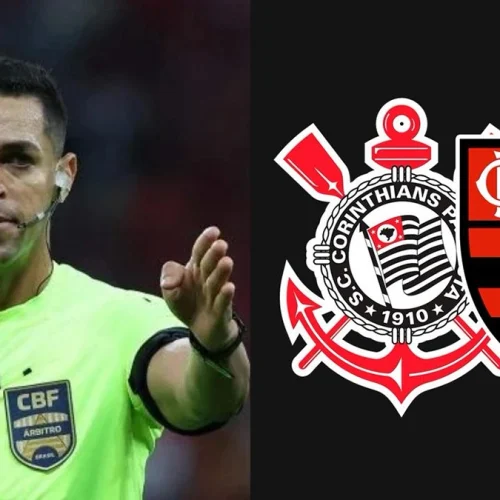 CBF define árbitro de jogo do Flamengo x Corinthians, pelo Brasileirão