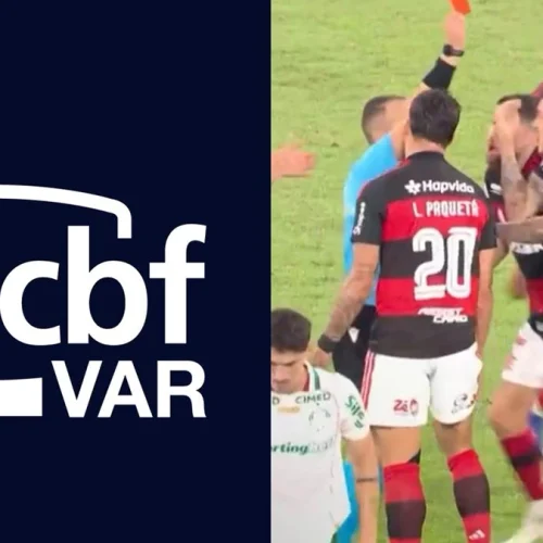 CBF divulga análise do VAR sobre expulsão de Carrascal em jogo do Flamengo x Palmeiras