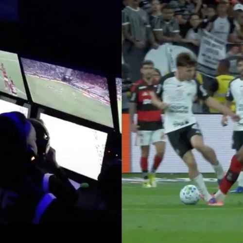 CBF divulga áudio do VAR e escancara divergência após expulsão de Evertton Araújo em jogo do Flamengo x Corinthians