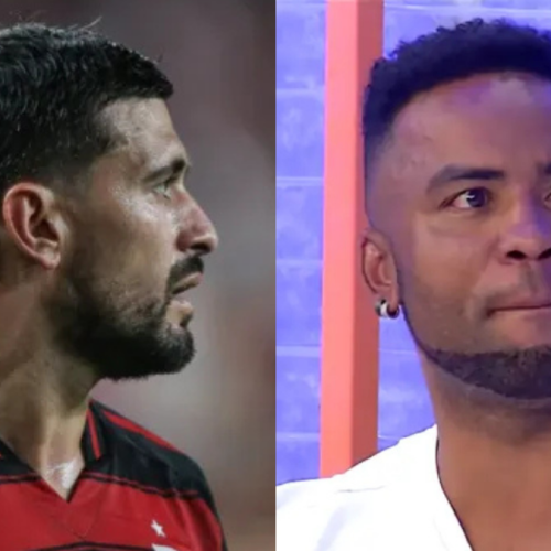 Carlos Alberto debocha de Arrascaeta após jogo do Flamengo