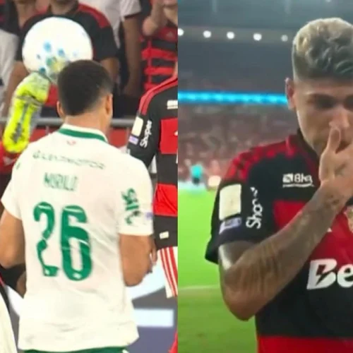 Carrascal leva cartão vermelho contra o Palmeiras e chega a 3 expulsões pelo Flamengo em 2026