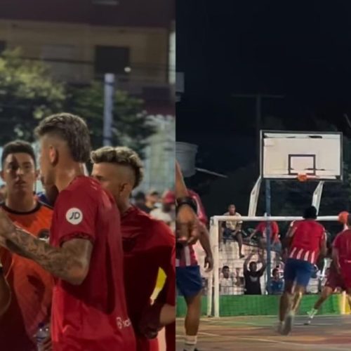 Carrascal marca golaço em ‘pelada’ de futsal na Colômbia; veja