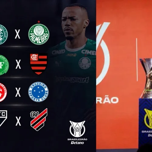Chapecoense x Flamengo, Coritiba x Palmeiras e mais 2 jogos acontecem nesta quarta