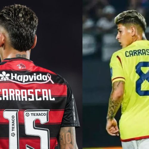 Seleção da Colômbia convoca Carrascal, e meia é desfalque em jogo do Flamengo no Brasileirão