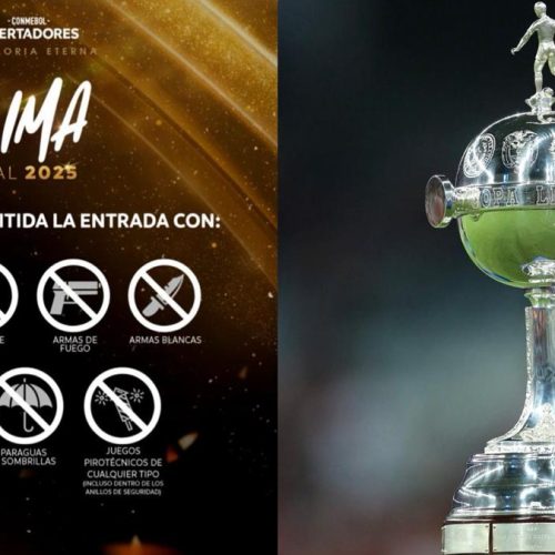 Conmebol divulga lista de itens proibidos no jogo Flamengo x Palmeiras, pela final da Libertadores