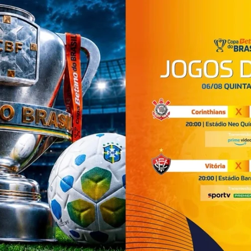 Corinthians x Internacional e mais 1 partida fecham as oitavas de final nesta quinta