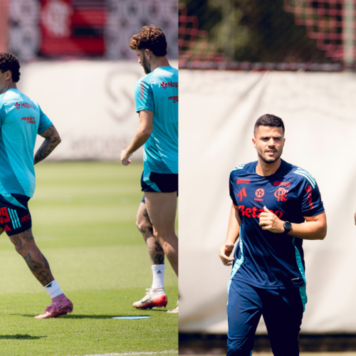 DM zerado! Flamengo tem grupo completo em último treino antes de jogo contra o Cruzeiro