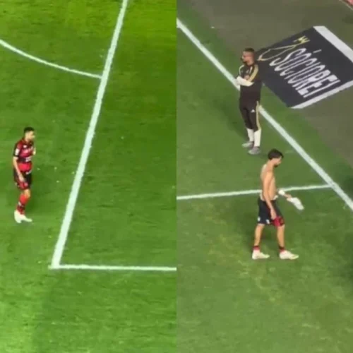 Danilo sai de campo revoltado após entregada do Flamengo