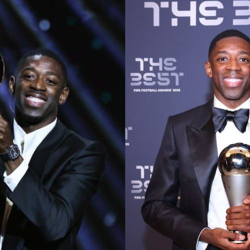 Dembélé conquista The Best antes de jogo do Flamengo x PSG