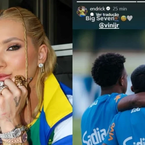Endrick provoca Vini Jr com Virgínia, e ex-Flamengo rebate