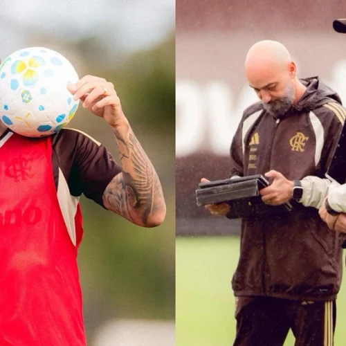 Escalação do Flamengo: Leonardo Jardim esboça time titular para jogo contra o Corinthians, pelo Brasileirão