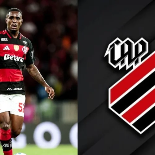 Evertton Araújo leva cartão e está fora de jogo do Flamengo x Athletico-PR, pelo Brasileirão