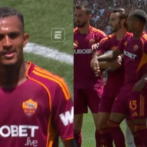 Ex-Flamengo, Wesley é expulso durante clássico entre Roma e Lazio pelo Campeonato Italiano