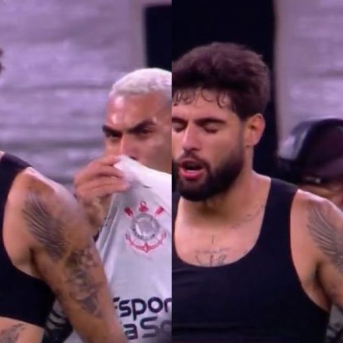 Ex-Flamengo briga com Yuri Alberto em jogo do Corinthians x Vasco, pela final da Copa do Brasil