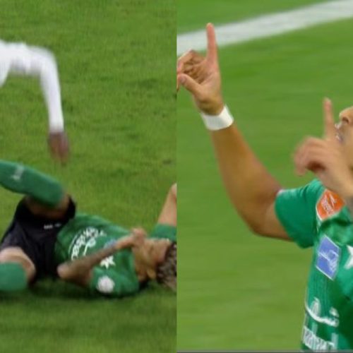 Ex-Flamengo marca golaço e toma atitude assustadora em jogo do Campeonato Saudita