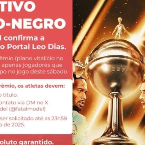Fatal Model promete plano a jogadores do Flamengo na Liberta