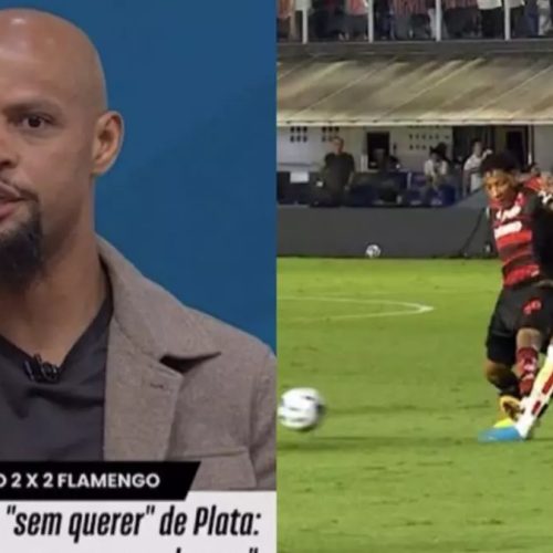 Felipe Melo sobe tom e reclama de torcida do Flamengo por Plata