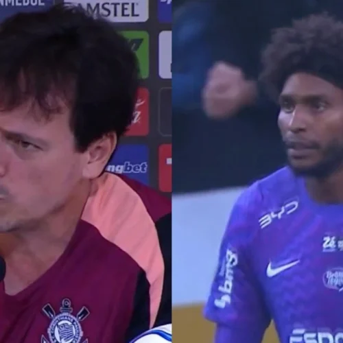 Fernando Diniz defende ex-Flamengo após falha bizarra em jogo do Corinthians na Libertadores