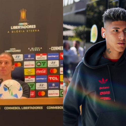 Filipe Luís abusa da sinceridade ao falar corte de Carrascal em jogo do Flamengo x Estudiantes