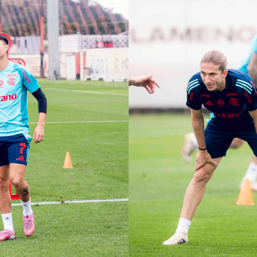 Filipe Luís comanda 3º treino com foco em próximo jogo do Fla