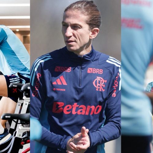 Filipe Luís comanda 3º treino do Flamengo na Data FIFA, o 2º com elenco completo
