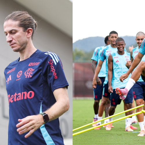 Filipe Luís define time titular para jogo do Flamengo x Fluminense