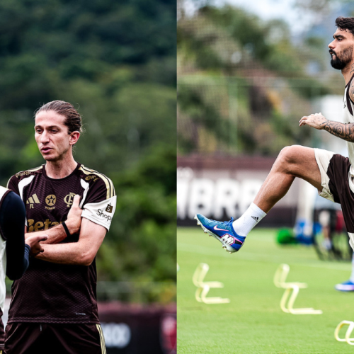 Filipe Luís define time titular para jogo do Flamengo x Internacional