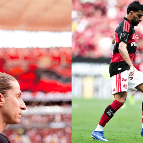 Filipe Luís esboça escalação para jogo do Flamengo x Inter; veja